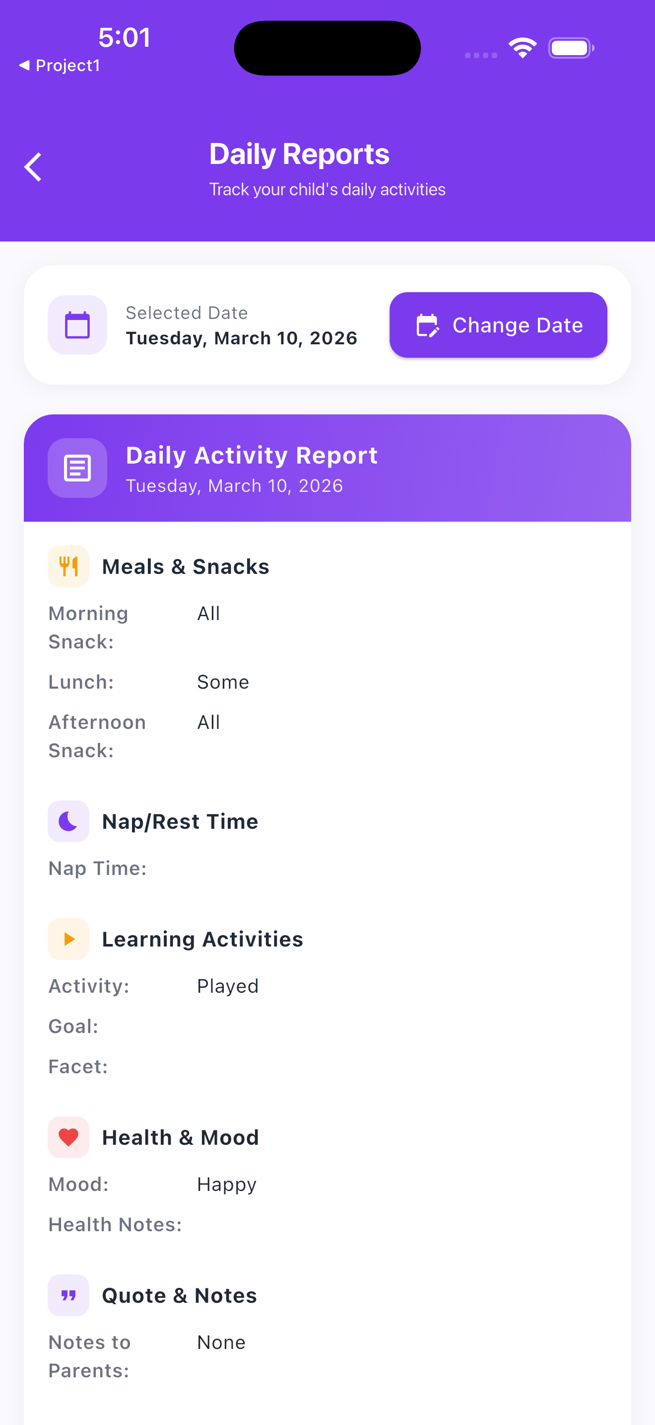 Main UI